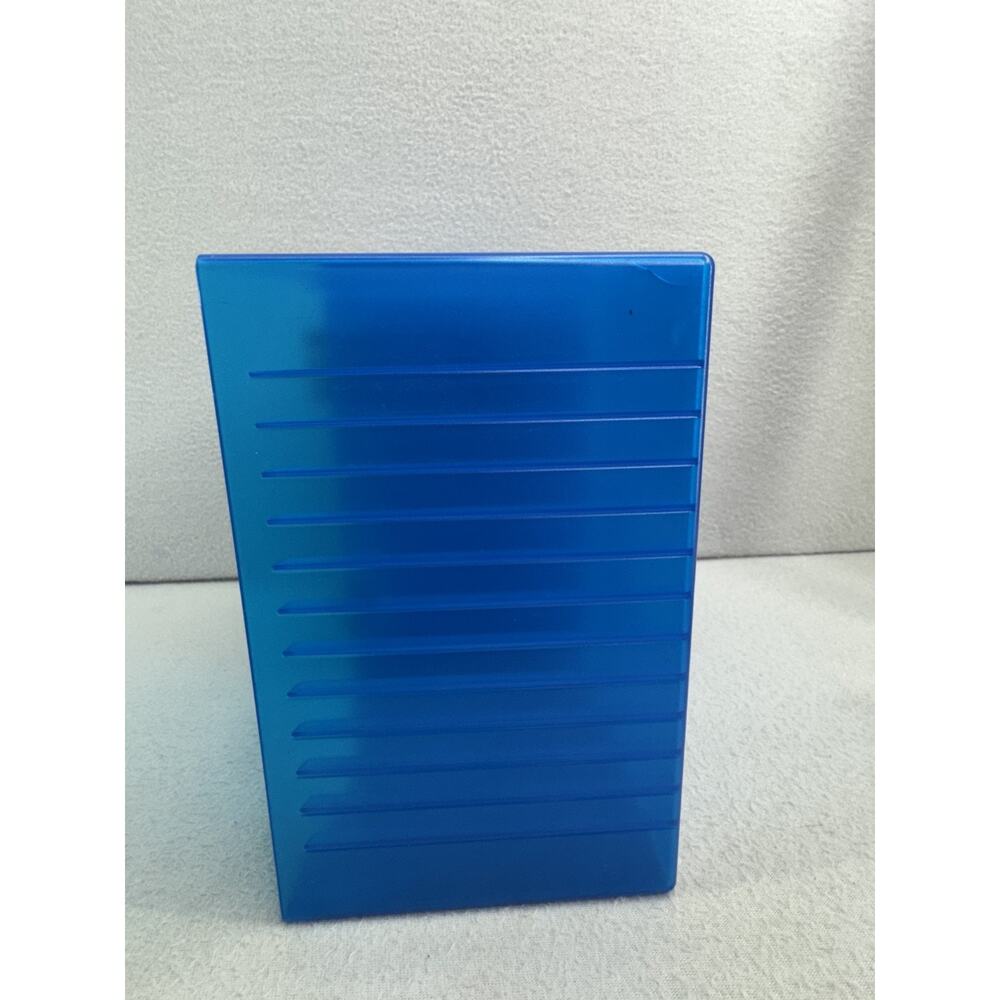 Vtg Blue 30 CD DVD Storage Disc Wall Mountable Holder Rack Atlantic - Picture 9 of 12
